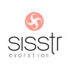 Sisstrevolution logo featuring a coral circular emblem with a wave-inspired design.