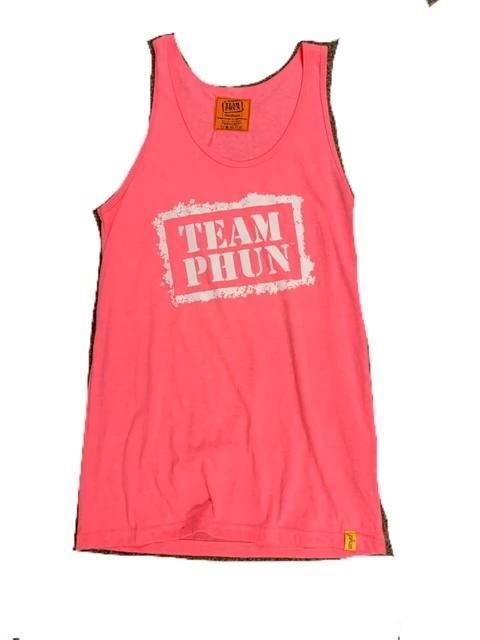 team phun stencil tank top