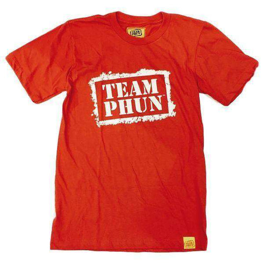 team phun stencil logo tee shirt