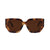 I-Sea Sunglasses Olivia in mocha tort frame with brown polarized lenses, front view.