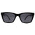 Front view of I-Sea Sunglasses Kiki in black with smoke polarized lenses.