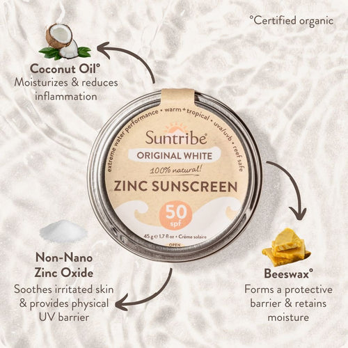 Suntribe Organic Mineral Face & Sport Zinc Sunscreen SPF 50