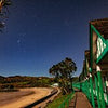 Dan Santillo Glass coaster - langland huts