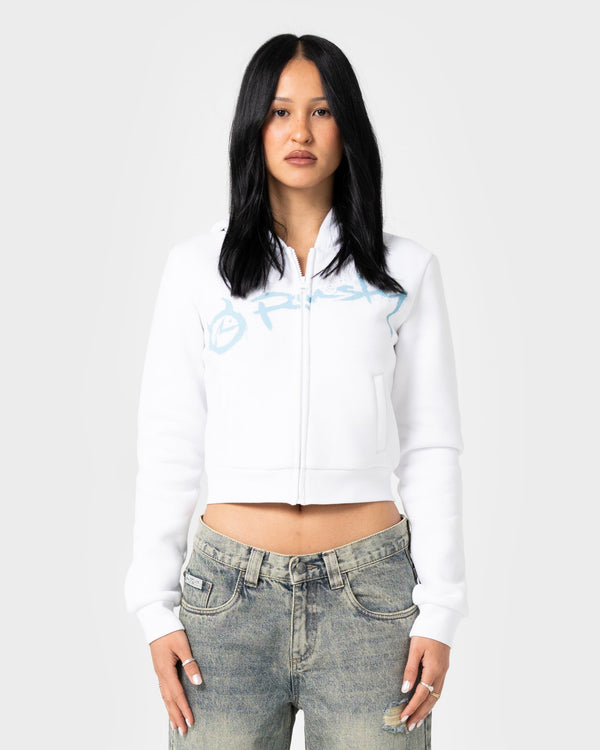 Rusty McCop Crop Zip Thru Hooded Fleece