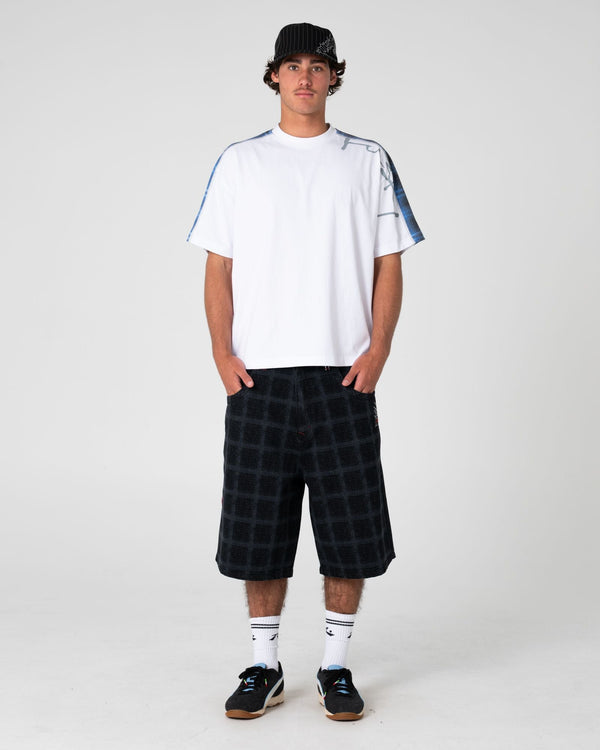 Rusty Griddy Wide Baggy Jort