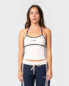 Rusty Maneater Fitted Halter Top