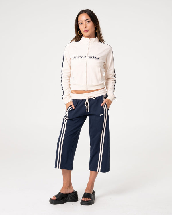 Rusty Maneater Fitted Zip Through Track Jacket