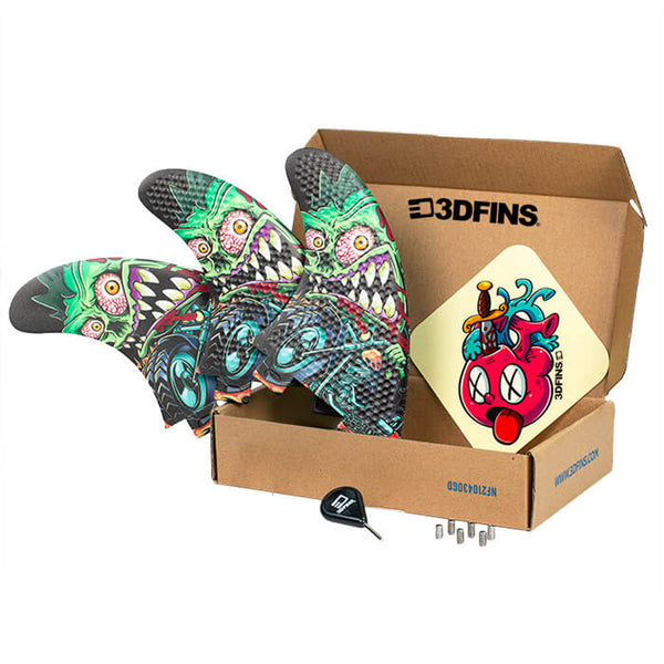 3D Fins - All Rounder Thruster - Medium - Rider (FCS1/FCS2/Futures)