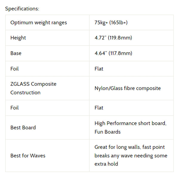3D Fins - All Rounder Thruster - Large - Zombie Zone (FCS1/Futures)