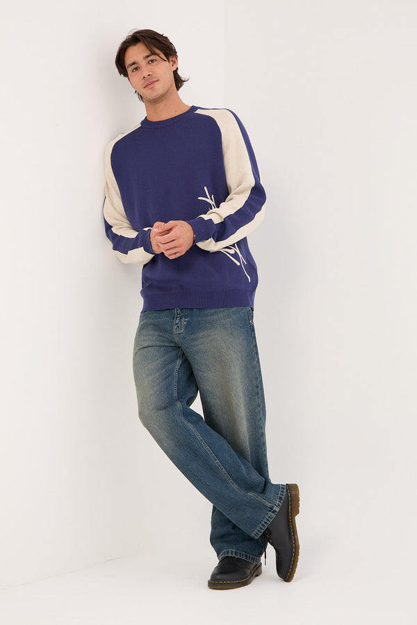 Roll Safe Boxy Knitted Crew