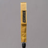 Close-up of Deflow 5ft 6mm mustard leash branding on strap.