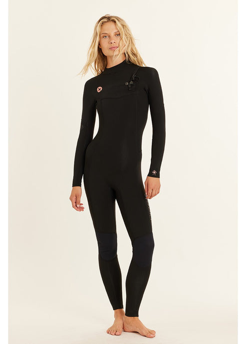 Sisstrevolution 7 Seas 3/2 Chest Full Wetsuit - solid black