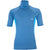 Alder Cruz Girls Rashvest S/S in blue with short sleeves and high neck.