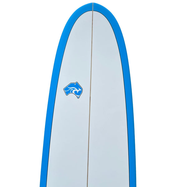 8' Pulse Squash Tail Mini Mal Surfboard by Australian Board Co - FCSII Finboxes