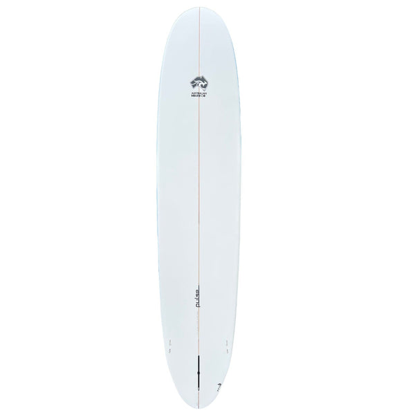 9' Pulse Longboard Round Tail Surfboard by Australian Board Co - FCSII Finboxes
