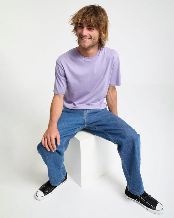 Volcom Stone Blanks Tee Shirt - Purple Ash