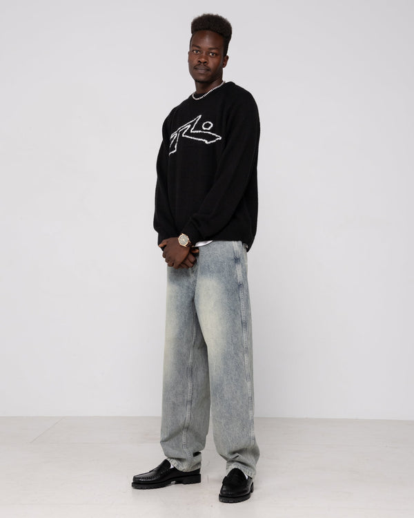 Rusty Lazy Mohair Knitted Crew