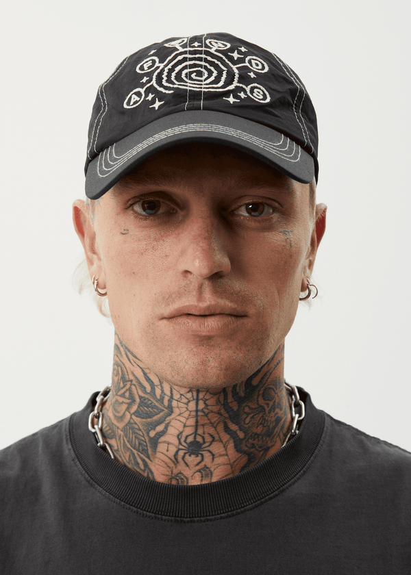 AFENDS Cosmic Con Six Panel Cap - Black