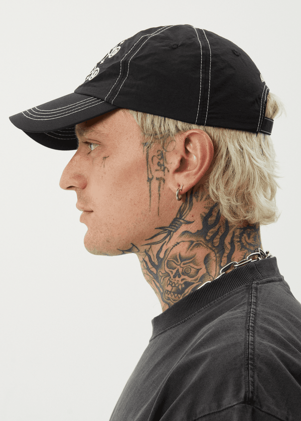 AFENDS Cosmic Con Six Panel Cap - Black