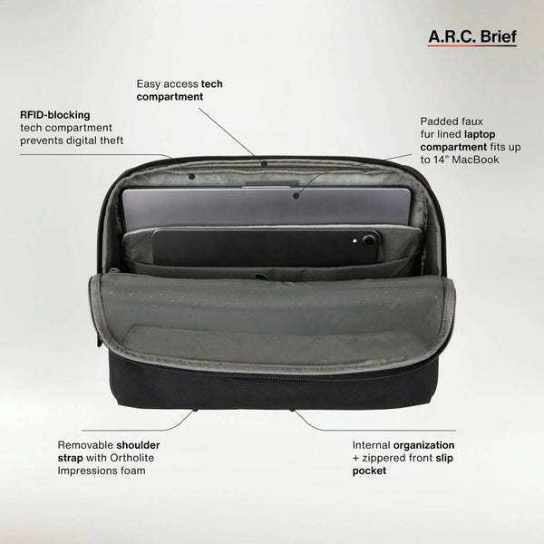 INCASE A.R.C. Brief With ReSpun 100% Recycled Polyester 12L - Black