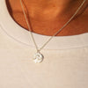 Pineapple Island The Wave Project Circle Necklace - Silver