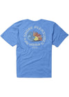 Blue Vissla Offshore Pleasure Boys Tee with graphic back design.