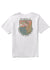 Vissla Coastliner Boys Tee with coastal graphic on back, white color.