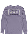 Vissla Coastwide Boys LS Tee in purple with back graphic design.