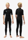 Vissla 7 Seas Boys 2-2 Ss Full Suit in Black, view 9