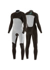 Interior view of Vissla 7 Seas boys 3-2 full chest zip wetsuit with thermal lining.