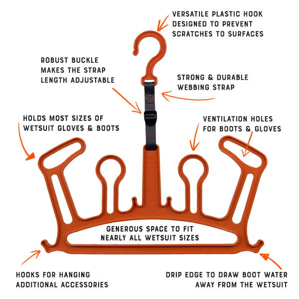 C-Monsta Wetsuit Hanger V2 - Orange (UK)