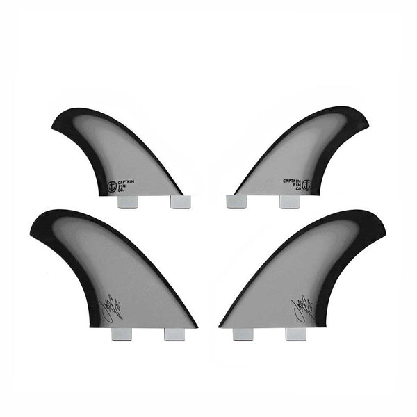 Captain Fin Co - Jeff McCallum Quad Especial - Large - Black (FCS)