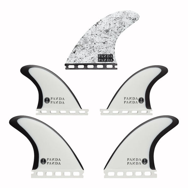 Captain Fin Co - Panda 5 Fin - Medium - Black/White (Futures)