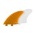 Captain Fin Co - CF Twin Keel - Large - Yellow (Snap-In / FCS II)