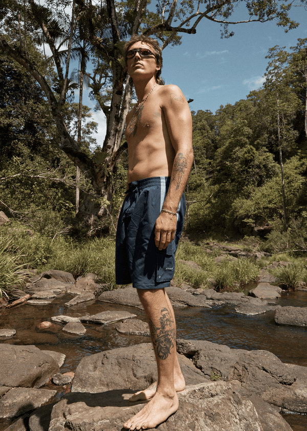 AFENDS House Related Cargo Swim Short 20"