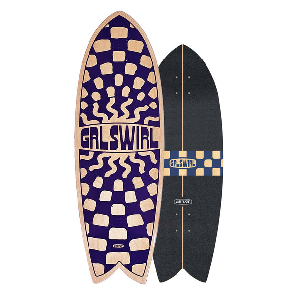 Carver Skateboards - 29.25" GrlSwirl Swirlcheck - Deck Only