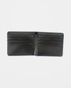 Volcom Single Stone Leather Wallet - Black