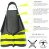 DaFin Fins - Slyde - Black & Yellow