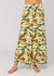 Sisstrevolution Hawaii Pant with tropical print and relaxed fit, front view.