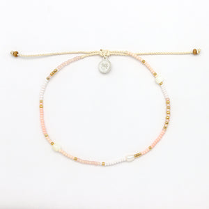 Pineapple Island Giada Cinta Pearl Beaded Surf Anklet