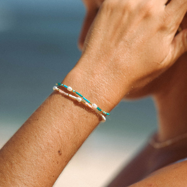 Pineapple island Giada Cinta Pearl Beaded Surf Bracelet