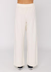 Sisstrevolution Sofia Pant in Sea Salt, back view of comfortable white ladies trousers.