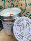 Six foot & clean Beach Break Coconut and Soy Natural Candle