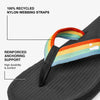 Indosole - Mens Flip Flops - Easy Living - Rainbow