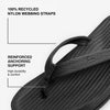 Indosole - Womens Flip Flops - Easy Living - Black