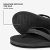 Indosole - Womens Flip Flops - Easy Living - Black