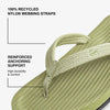 Indosole - Womens Flip Flops - Easy Living - Matcha