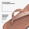 Indosole - Womens Flip Flops - Easy Living - Rust