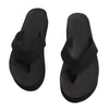 Indosole - Womens Flip Flops - Platform - Black