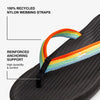 Indosole - Womens Flip Flops - Easy Living - Rainbow